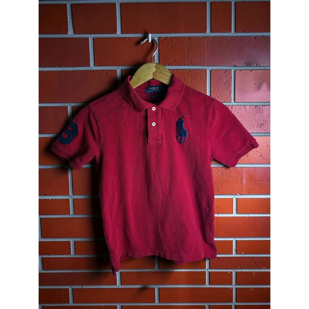 Polo Ralph Lauren Big Pony Polo Shirt Kids Medium Red